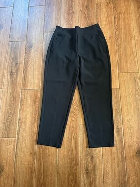 Athleta Women’s Solid Black Dress Pants Zip Pockets Regular Size 10